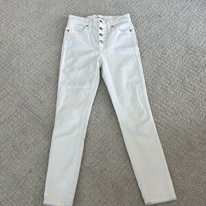 Madewell white jeans